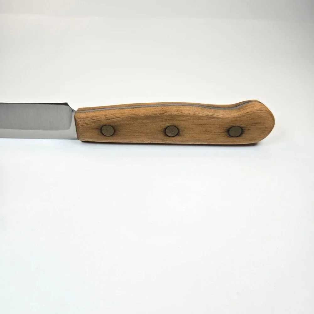 Chicago Cutlery RB10S Slicer Knife Walnut Wood Handle Stainless Steel 10 inch